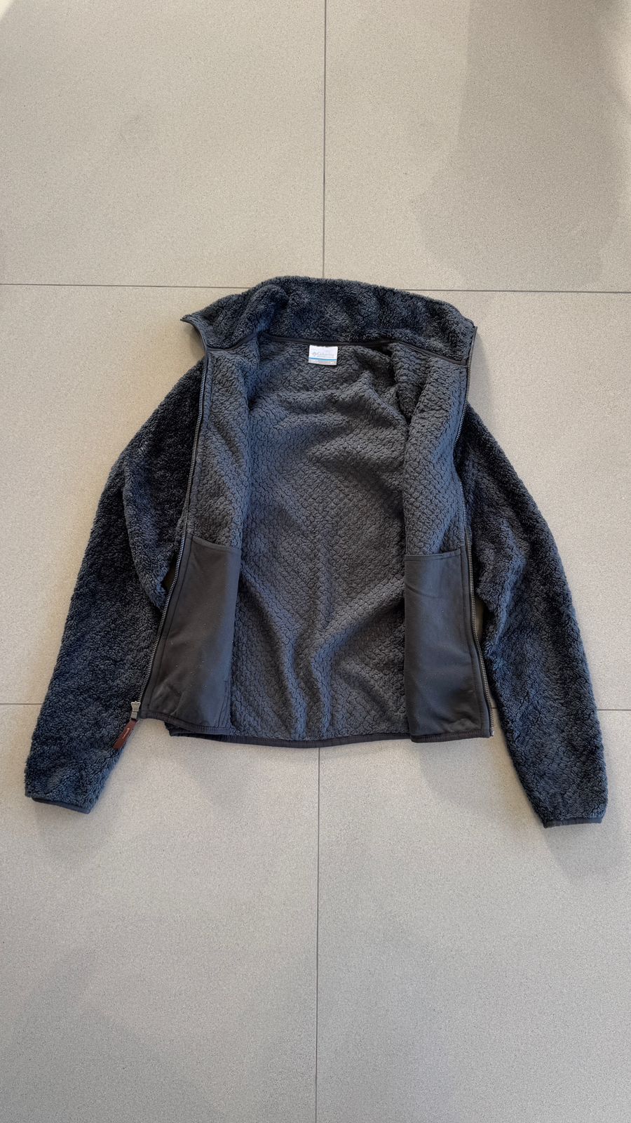 Columbia Fleece cinza full zip — foto 2