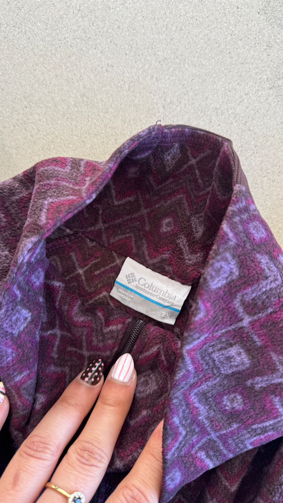 Columvia Fleece ¼ zip Roxo — foto 3
