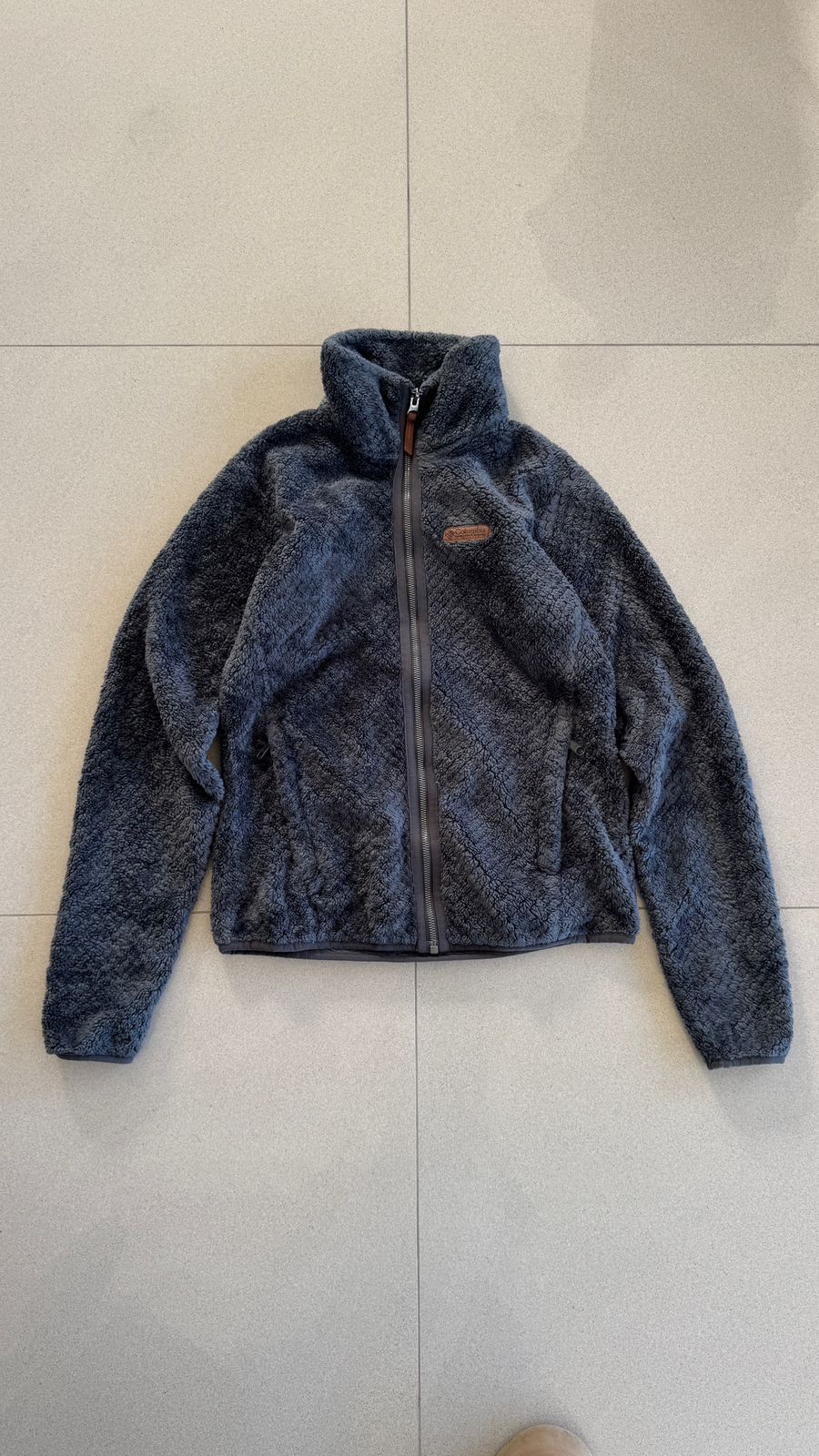 Columbia Fleece cinza full zip